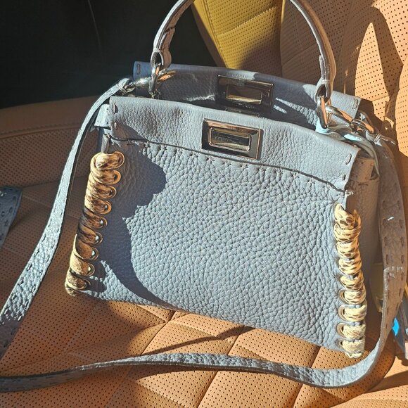 Fendi Peekaboo Mini Selleria Python whipstitch limited edition - Picture 14 of 16